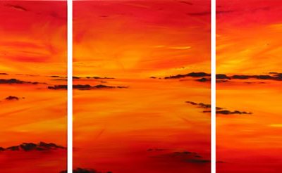 Sunburnt Country - triptych by Banx 3@600x750mm MC5563